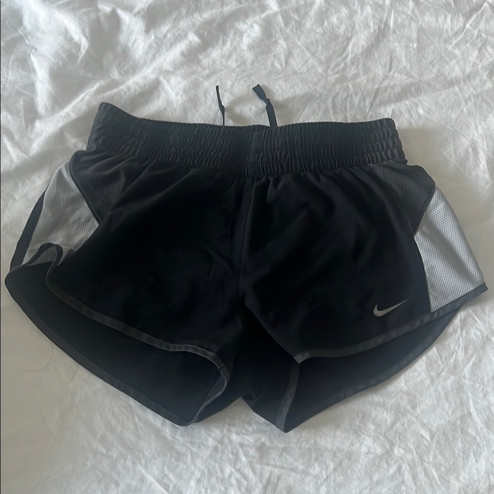 Nike Women's Black and Gray Running Shorts